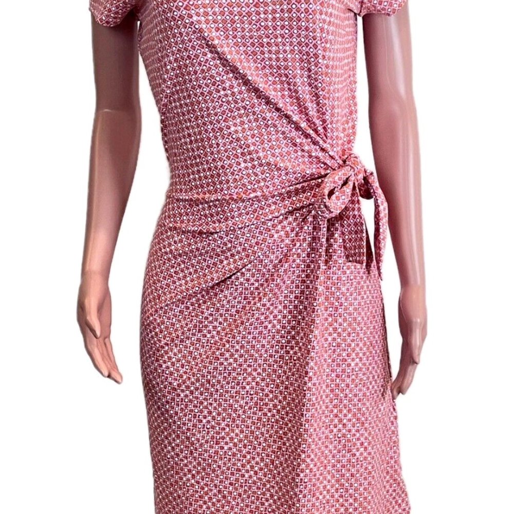 Reddish-Pink J. McLaughlin Elora Faux Wrap, Medium